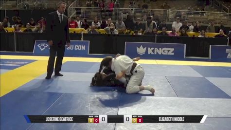 Elizabeth Nicole vs Josefine Beatrice 2025 Pan Jiu Jitsu IBJJF Championship