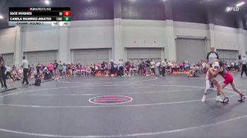 65 lbs Champ. Round 1 - Camila Ramirez-Amates, Team Aggression Wrestling Club vs Jace Hughes, Backyard Brawlers