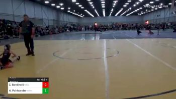 45 lbs Prelims - Cora Bardinelli, Well Trained vs Haven Pohlsander, Warner Youth Wrestling