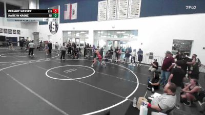140 lbs Cons. Semi - Frankie Weaver, Osoway vs Kaitlyn Krenz, Poway Wrestling