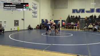 285 lbs Champ. Round 1 - Brandon Olacio, Delta College vs Asher Nischke, Santa Rosa College