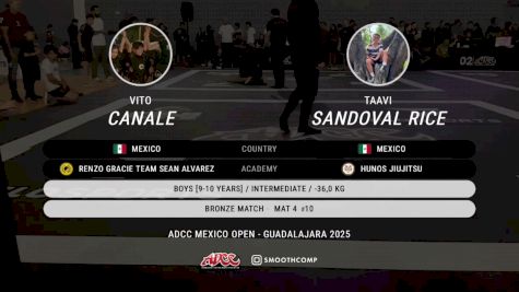 Vito Canale vs Taavi Sandoval Rice 2025 ADCC Guadalajara Open