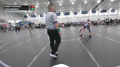 157 lbs Round 3 (4 Team) - Arius Gingerich, Dayton Bandits vs Bennett Claypoole, Ohio Titan