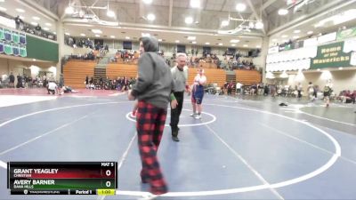 285 lbs Cons. Round 2 - Avery Barner, Dana Hills vs Grant Yeagley, Christian