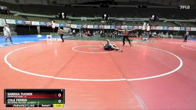 106 lbs Semis & Wb (16 Team) - Cole Perrin, Delaware Military Academy vs Sarissa Tucker, Mountain View