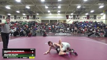 132 lbs Cons. Round 3 - Braiden Schaufenbuel, NH/TV vs Braydin Wilcox, Prairie, Cedar Rapids