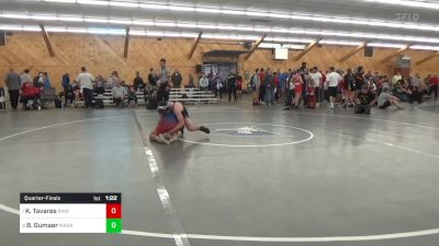 130 lbs Quarterfinal - Kadin Tavares, Ringtown vs Brendan Gumaer, Marathon