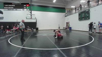 132 lbs Cons. Round 7 - Coy Childers, Nebraska Elite Wrestling vs Noah Brown, Team Missouri Select