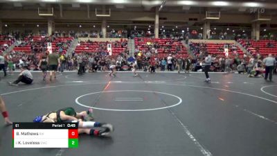 61 lbs Cons. Round 2 - Keldon Loveless, Derby Wrestling Club vs Brady Mathews, Ridge Wrestling