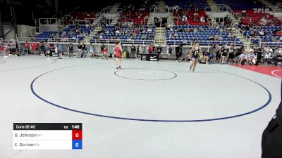 120 lbs Cons 32 #2 - Braden Johnson, WI vs Elijah Scriven, PA