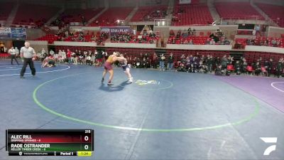 215 lbs Round 1 (16 Team) - Alec Rill, Dripping Springs vs Rade Ostrander, Keller Timber Creek