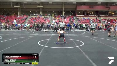 58 lbs Champ. Round 2 - Kane Griekspoor, Maize Wrestling Club vs Esau Garcia, U Town Hammers