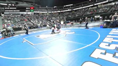 G235-4A Quarterfinal - Cheyenne Becker, Woodland Park Girls vs Atlee Brooks, Skyview Girls