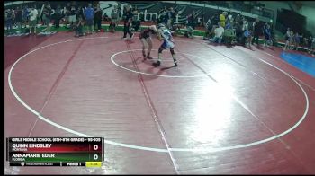 95-105 lbs Quarterfinal - Quinn Lindsley, Montana vs Annamarie Eder, Florida