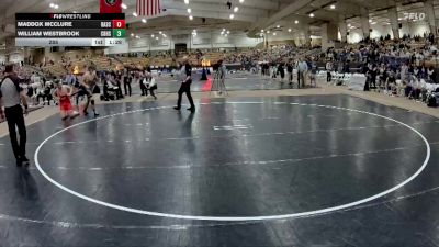 285 lbs Semis (4 Team) - Maddox McClure, Baylor School vs William Westbrook, Christian Brothers High School