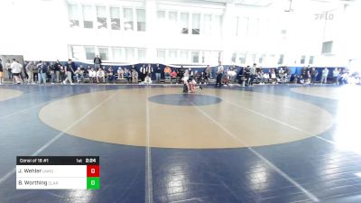 165 lbs Consi Of 16 #1 - Jaden Wehler, Unrostered- PA Titans vs Brady Worthing, Clarion