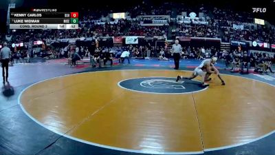 AA - 157 lbs Cons. Round 3 - Kenny Carlos, Billings Senior High School vs Luke Widman, Missoula Sentinel