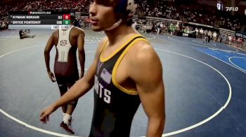 D 3 138 lbs Quarterfinal - Bryce Fontenot, South Beauregard vs Kymani Beraud, De La Salle
