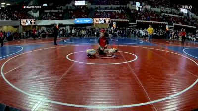 40 lbs 5th Place Match - Renley Mckinley, Darkhorse Wrestling Club vs Hazel Floyd, Team Champs