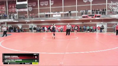 138 lbs Quarterfinal - Lochlynn Harned, Rigby High School vs Demmi Corral, Idaho Falls High School