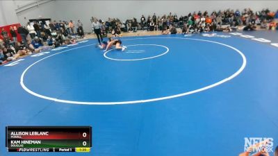 110 lbs Quarterfinal - Kam Hineman, Douglas vs Allison LeBlanc, Powell