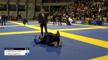 OZIEL SANTOS DE CARVALHO vs ZAYED ABDULNASER A A ALKATHEERI 2024 World Jiu-Jitsu IBJJF Championship