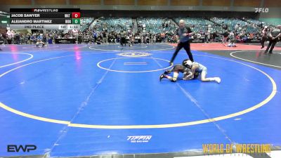 52 lbs 2nd Place - Jacob Sawyer, Mat Demon Wrestling Club vs Alejandro Martinez, Ridge Wresting Club