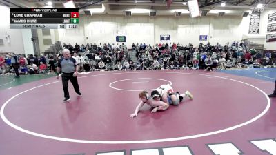 175 lbs Semifinal - Luke Chapman, Montville/Plainfield vs James Hiltz, Lyman Mem/Windham Tech