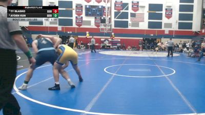 215 lbs Quarterfinal - Ty Blasko, Derry Area vs Ayden Kun, Burrell