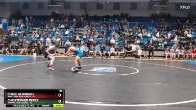 126 lbs Quarterfinals (8 Team) - Chase Alspaugh, Vancleave High School vs Christopher Perez, Oxford High School