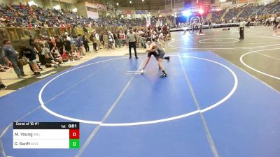 100 lbs Consi Of 16 #1 - Merrick Young, Milliken Middle School vs Gage Swift, Severance Middle School