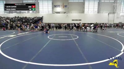 100 lbs Round 3 - Alyn Capen, Lost Boys Wrestling Club vs Julia Duro, Club Not Listed