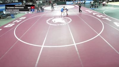 126 lbs Champ. Round 1 - Julianna Hernandez, Rocky Point vs Allison Carman, Port Jervis