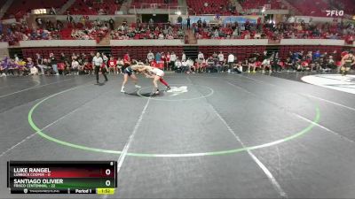 138 lbs Quarters & 1st Wb (16 Team) - Luke Rangel, Lubbock Cooper vs Santiago Olivier, Frisco Centennial