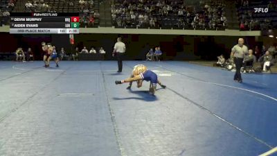 133 lbs 3rd Place Match - Aiden Evans, Loras vs Devin Murphy, University Of Dubuque