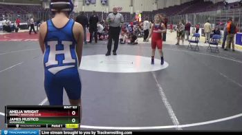 112 lbs Round 2 - James Mustico, Horseheads vs Amelia Wright, Waverly Wrestling Club