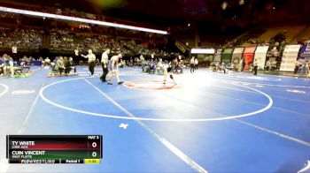 132 Class 1 lbs Quarterfinal - Ty White, Lone Jack vs Cuin Vincent, West Platte