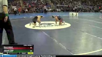 110 lbs Cons. Round 1 - Megan Zins, Bismarck Legacy vs Ella Wald, Bismarck Century