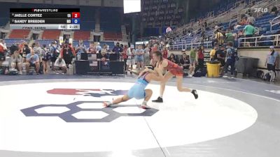 100 lbs Cons. Semis - Jaelle Cortez, CA vs Sandy Breeden, MO
