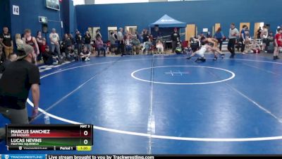 100 lbs Cons. Round 5 - Lucas Nevins, Fighting Squirrels vs Marcus Sanchez, 208 Badgers