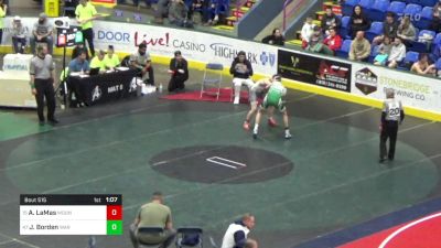 157 lbs Round Of 32 - Alexander LaMas, Mount Carmel vs Jack Borden, Warwick