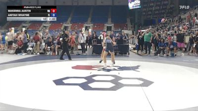 100 lbs Champ. Rd Of 64 - Makenna Austin, WA vs Aniyah Whayne, FL