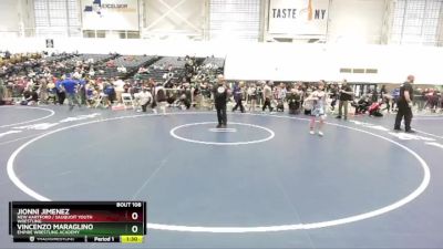 102 lbs Champ. Round 2 - Vincenzo Maraglino, Empire Wrestling Academy vs Jionni Jimenez, New Hartford / Sauquoit Youth Wrestling