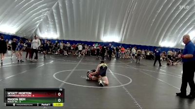 72 lbs Finals (2 Team) - Mason Bem, Rogue WC vs Wyatt Morton, Crossroads Wrestling