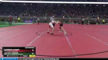 D2-125 lbs Quarterfinal - Ashton Corson, Middleville Thornapple Kellogg vs Cameron Litaker, Stevensville Lakeshore