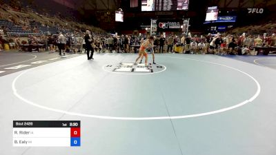 138 lbs Cons 32 #1 - Ryan Rider, IA vs Brysen Ealy, MI