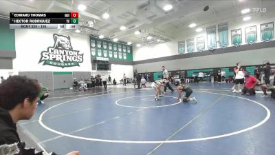 126 lbs Cons. Round 4 - Hector Rodriguez, Victor Valley vs Edward Thomas, Indio