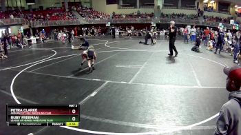 42-46 lbs Cons. Round 1 - Petra Clarke, Auburn City Rec Wrestling Club vs Ruby Freeman, League Of Heroes Wrestling Club