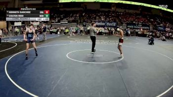 D 1 132 lbs Cons. Round 2 - Kenneth Sanchez, Chalmette vs Colton Reid, Northshore