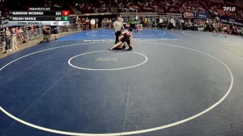 G 132 lbs Cons. Round 3 - Deliah Daigle, Covington Girls vs Madison Mozingo, Belle Chasse Girls